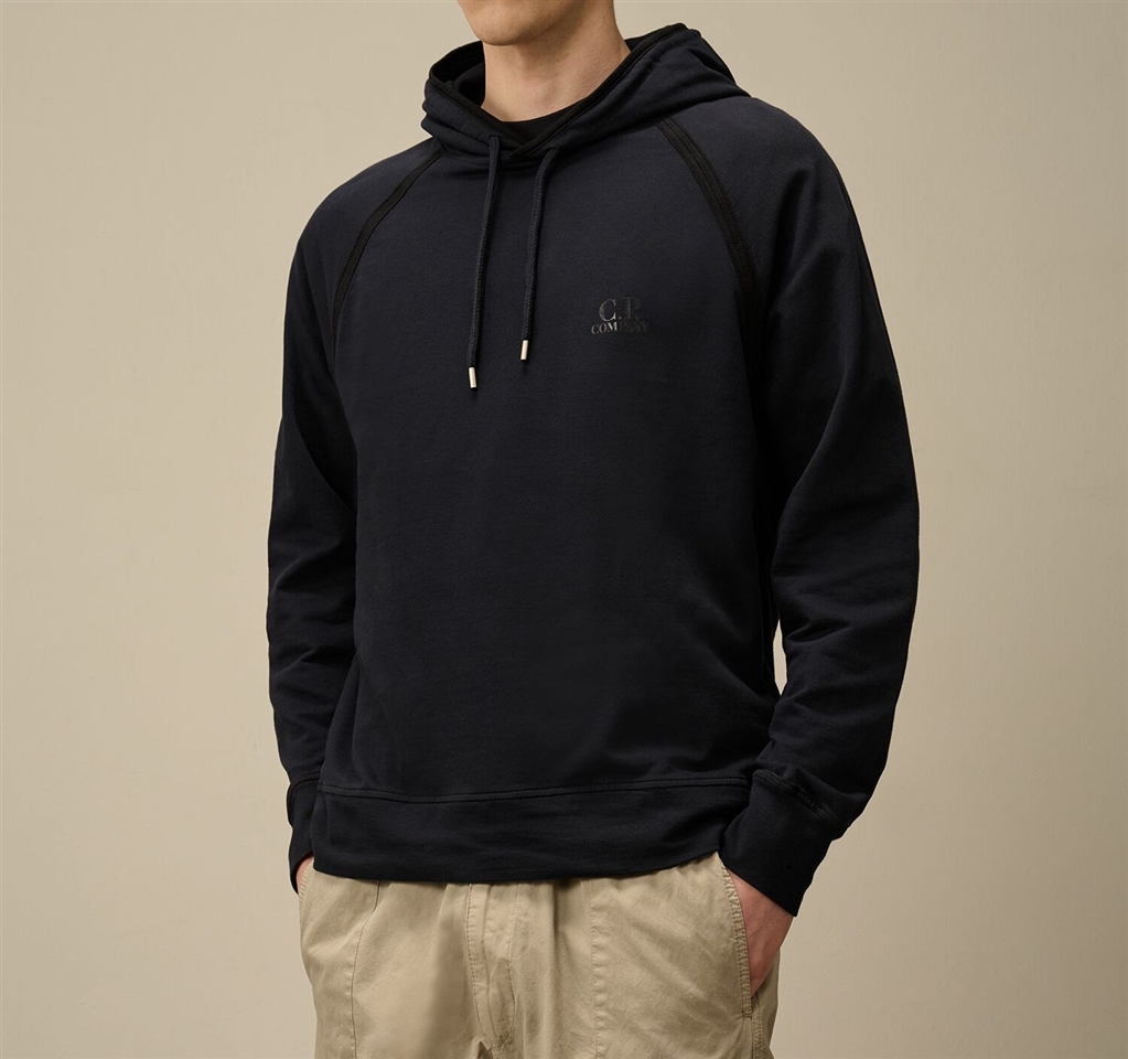 ★C.P. Company★ Light Fleece Logo Man to Man Total Eclipse C.P. Company Light Fleece Sweat Total Eclipse - Terraces